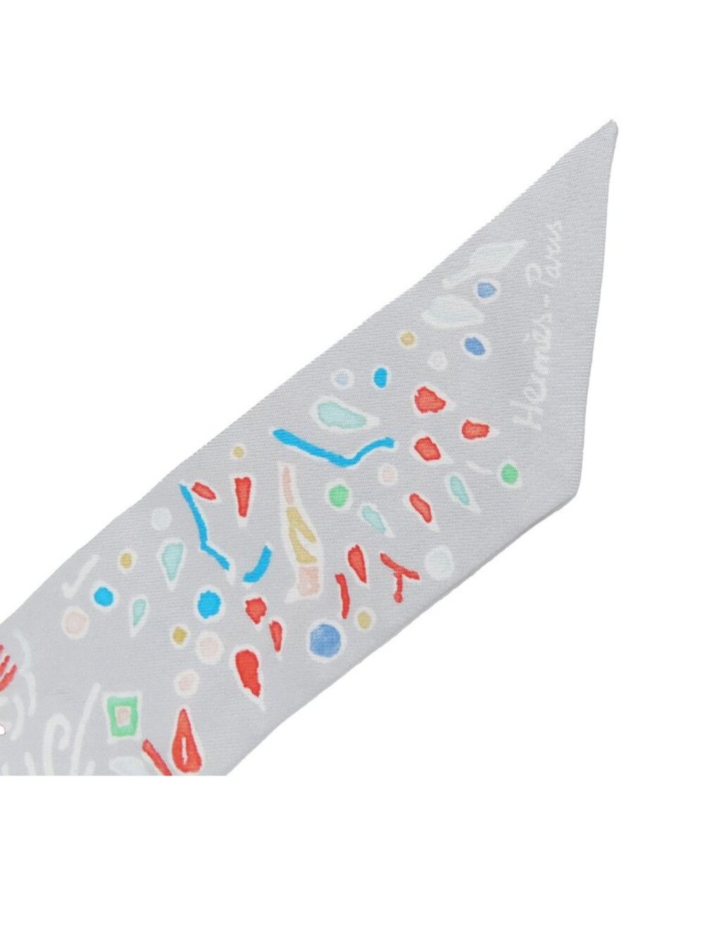 Hermes Twilly Gripere Multicolor Silk Isola DI Primavera Spring Island Scarf - Picture 3 of 8